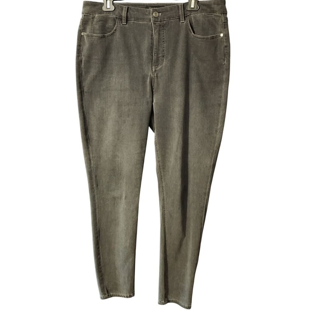 Talbots Womens‎ Jegging Grey Flawless Five-Pocket High Rise Slim Jeans 14